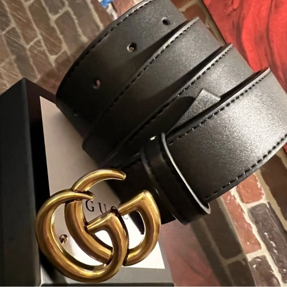 ❤️ New black Italian leather belt